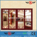 JK-AW9107 classic elegant interior aluminum sliding folding doors prices